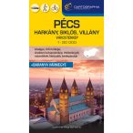   Pécs város térkép, Harkány, Siklós, Villány térkép - hátoldalon Baranya vármegye térképe 2025.