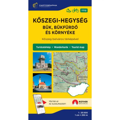 Kőszegi-hegység turistatérkép Cartographia 1:40 000 - 2024.