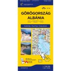   Görögország térkép, Görögország, Albánia autótérkép 1:1300e   2025.