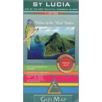St. Lucia térkép Gizi Map   1:50 000 