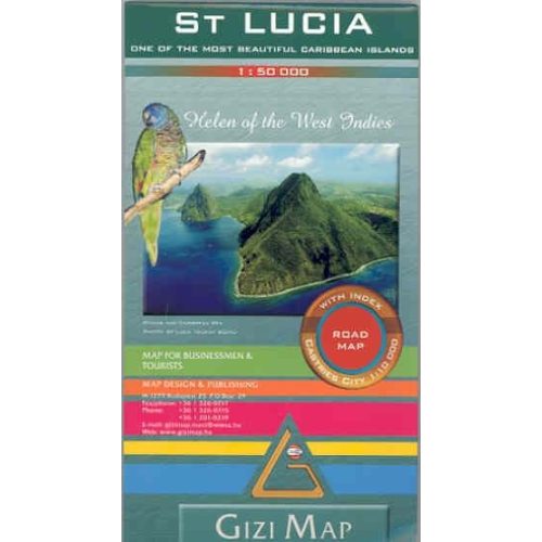 St. Lucia térkép Gizi Map   1:50 000 