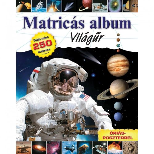 Világűr Matricás album, Világűr könyv gyerekeknek Ventus Commerce kiadó