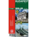   Budapest VIII.-IX. Kerület térkép Topopress 1:9 500 VIII. kerület térkép 
