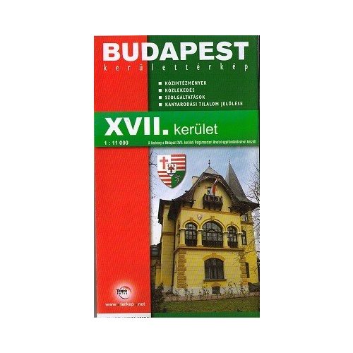 Budapest XVII. kerület térkép Topopress 1:11 000 