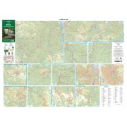  Bükk turista térkép és kerékpáros térkép, Szarvas kiadó Bükk térkép, Bükkalja térkép 1:40 000 