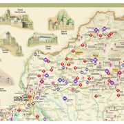 Várak a történelmi Magyarországon térkép hajtogatott Paulus 1:1 000 000 2017 