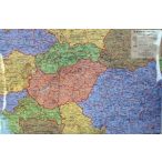   A Kárpát-medence térkép Kárpát medence közigazgatása falitérkép, könyöklő Nyír-Karta 70x50 cm