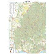 Fóliás Börzsöny térkép, Naszály, Börzsöny turista térkép 1:30 000 Szarvas kiadó 