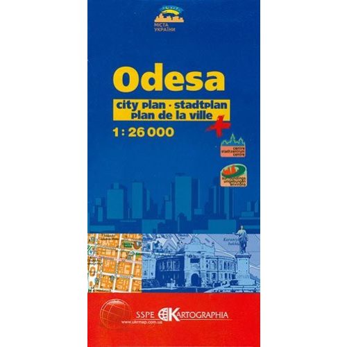 Odessza térkép Kartographia 1:26 000 