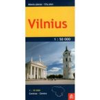 Vilnius térkép Miesto planas 1:50 000 