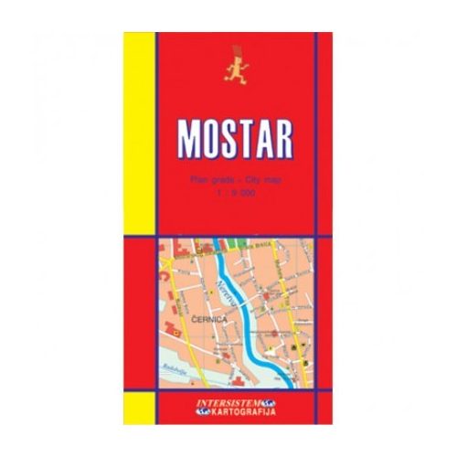 Mostar térkép Intersistem 1:9000