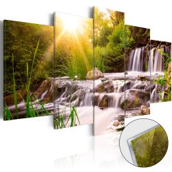 Akrilüveg kép - Forest Waterfall [Glass]