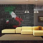   Fotótapéta térkép - Text map of Italy Olaszország térkép 450x270