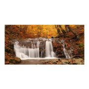 XXL Fotótapéta - Autumn landscape: waterfall in forest
