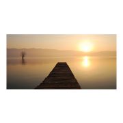 XXL Fotótapéta - jetty, lake, sunset...