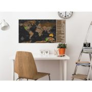 KAPARÓS TÉRKÉP - BROWN MAP kaparós világtérkép - Lekaparható világtérkép 100 x 50  cm angol nyelvű