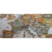KAPARÓS TÉRKÉP - VINTAGE MAP kaparós világtérkép - Lekaparható világtérkép 100 x 50  cm angol nyelvű - fehér hengerben