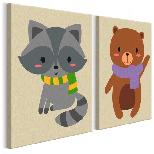 Kifestő - Raccoon & Bear 33x23