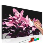 Kifestő - Pink Orchid (Black Background) 60x40