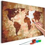Kifestő - World Map (Earth Colours) 60x40