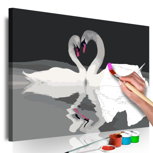 Kifestő - Swan Couple 60x40