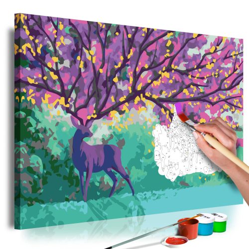 Kifestő - Purple Deer 60x40