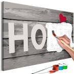 Kifestő - Grey Letters 60x40