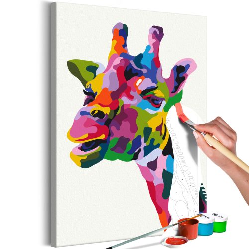 Kifestő - Colourful Giraffe 40x60