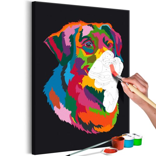 Kifestő - Colourful Dog 40x60