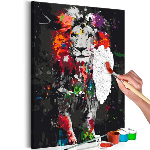 Kifestő - Colourful Animals: Lion 40x60
