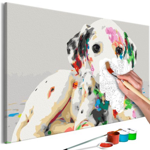 Kifestő - Colourful Puppy 60x40