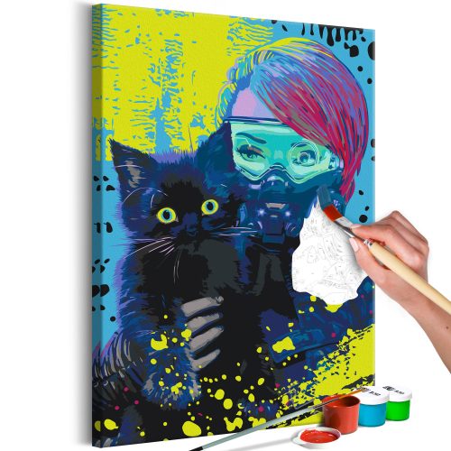 Kifestő - Cyber-Kitten 40x60
