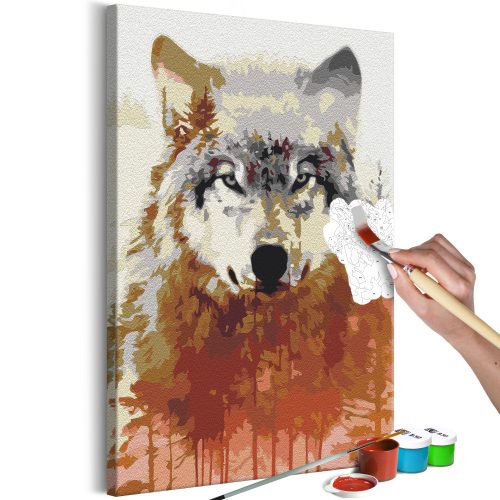 Kifestő - Wolf and Forest 40x60
