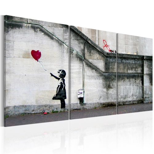 Kép - Mindig van remény (Banksy) - triptych 60x30