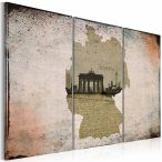   Kép - falitérkép - map: Germany, Brandenburg Gate - triptych 120x80