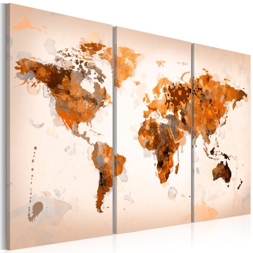 Kép - Map of the World - Desert storm - triptych