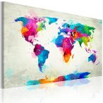    Kép - falitérkép - Map of the world - an explosion of colors Világtérkép 60x40