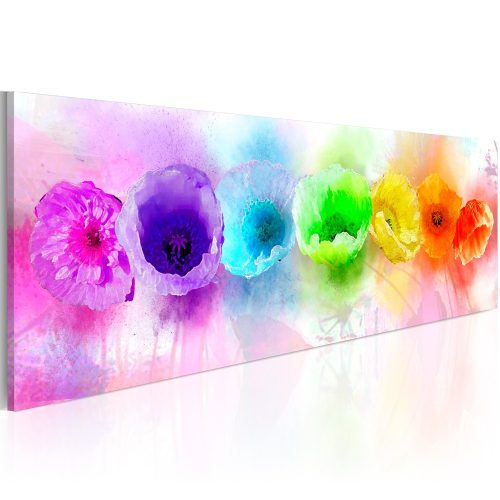 Kép - Rainbow-hued poppies 120x40