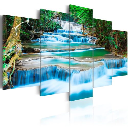  Kép - Blue Waterfall in Kanchanaburi, Thailand 100x50