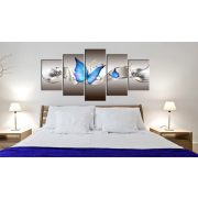 Kép - Blue butterflies 100x50