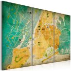   Kép - falitérkép - Map of New York City's: neighborhoods 120x80
