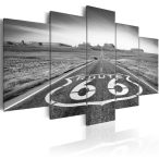 Kép - Route 66 - black and white 100x50