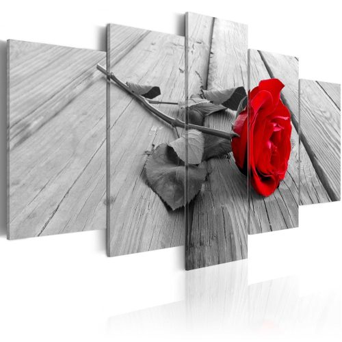Kép - Rose on wood 100x50