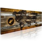 Kép - falitérkép - The Golden Map Világtérkép 135x45