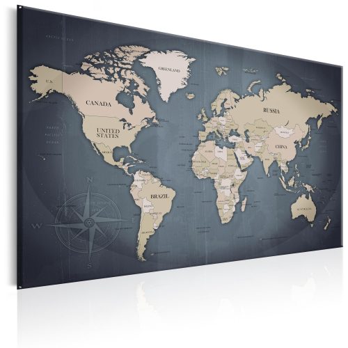 Kép - World Map: Shades of Grey