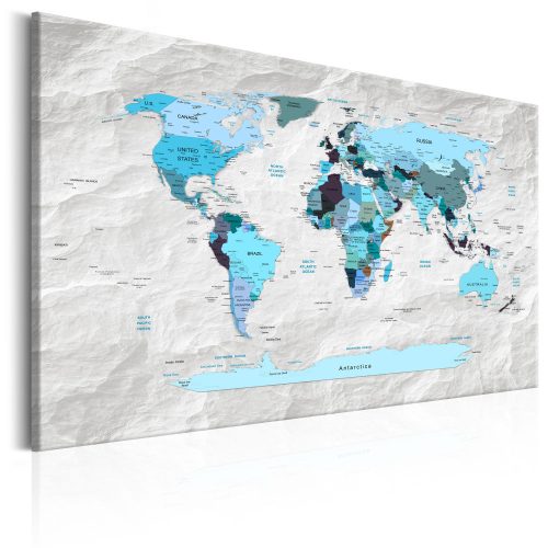 Kép - World Map: Blue Pilgrimages