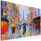 Kézzel festett kép - Rainy Paris 120x80