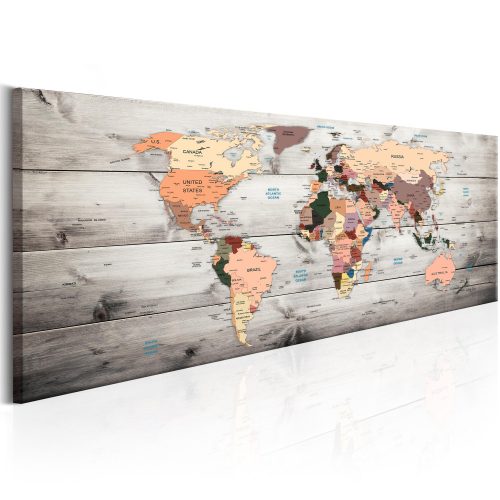 Kép - World Maps: Wooden Travels