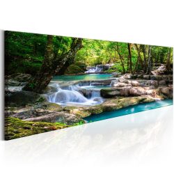 Kép - Nature: Forest Waterfall 150x50