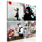 Kép - Banksy Collage (4 Parts)